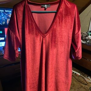 Velvet t shirt dress